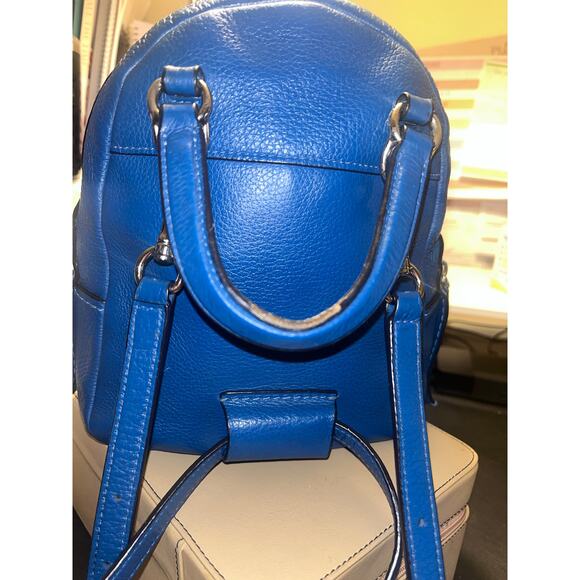 Coach Andi mini Backpack pebbled leather light blue COACH Andi Mini Backpack Atlantic Blue | Mercari main image 4